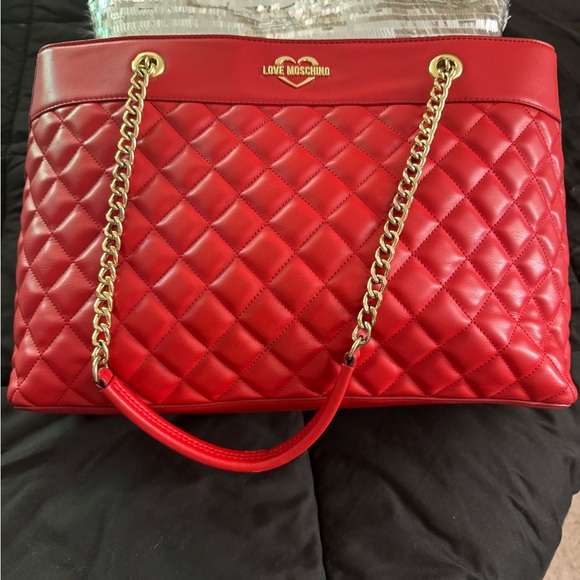 Red Love Moschino shoulder bag - Picture 8 of 9